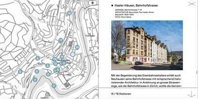 Mit dem Onlinerundungang lässt sich zum Beispiel Neuhausen am Rheinfall mit dem «Urbanisierungsprozess im Umfeld des Naturschauspiels» entdecken.