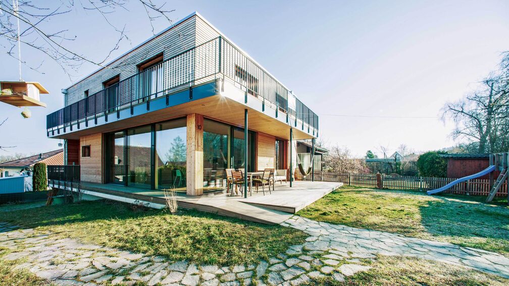 Glück im Holzhaus